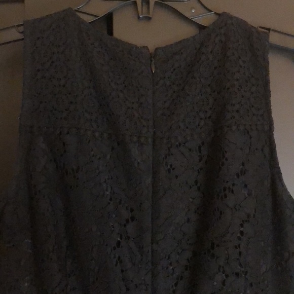 NWT! Black mixed lace LOFT lace dress size 2 - Picture 8 of 13